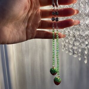 100% super cute strawberries 🍓 earrings